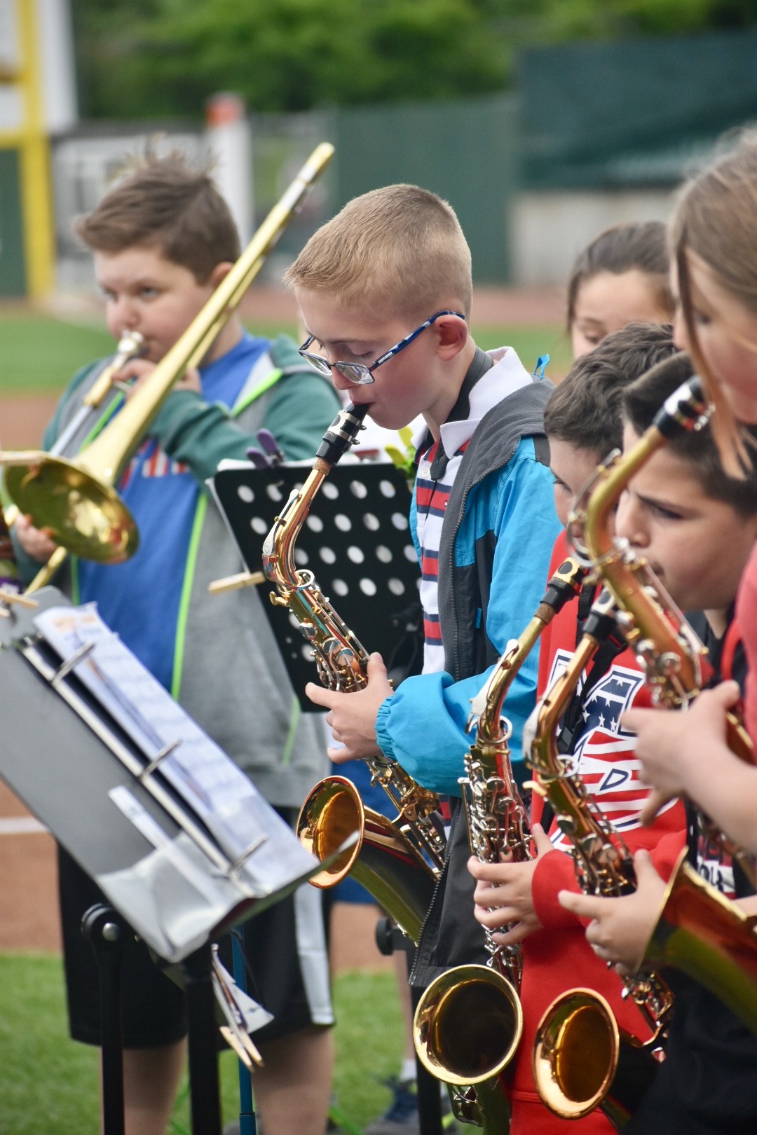 Fifth Grade Band Quacks Up the Crowd